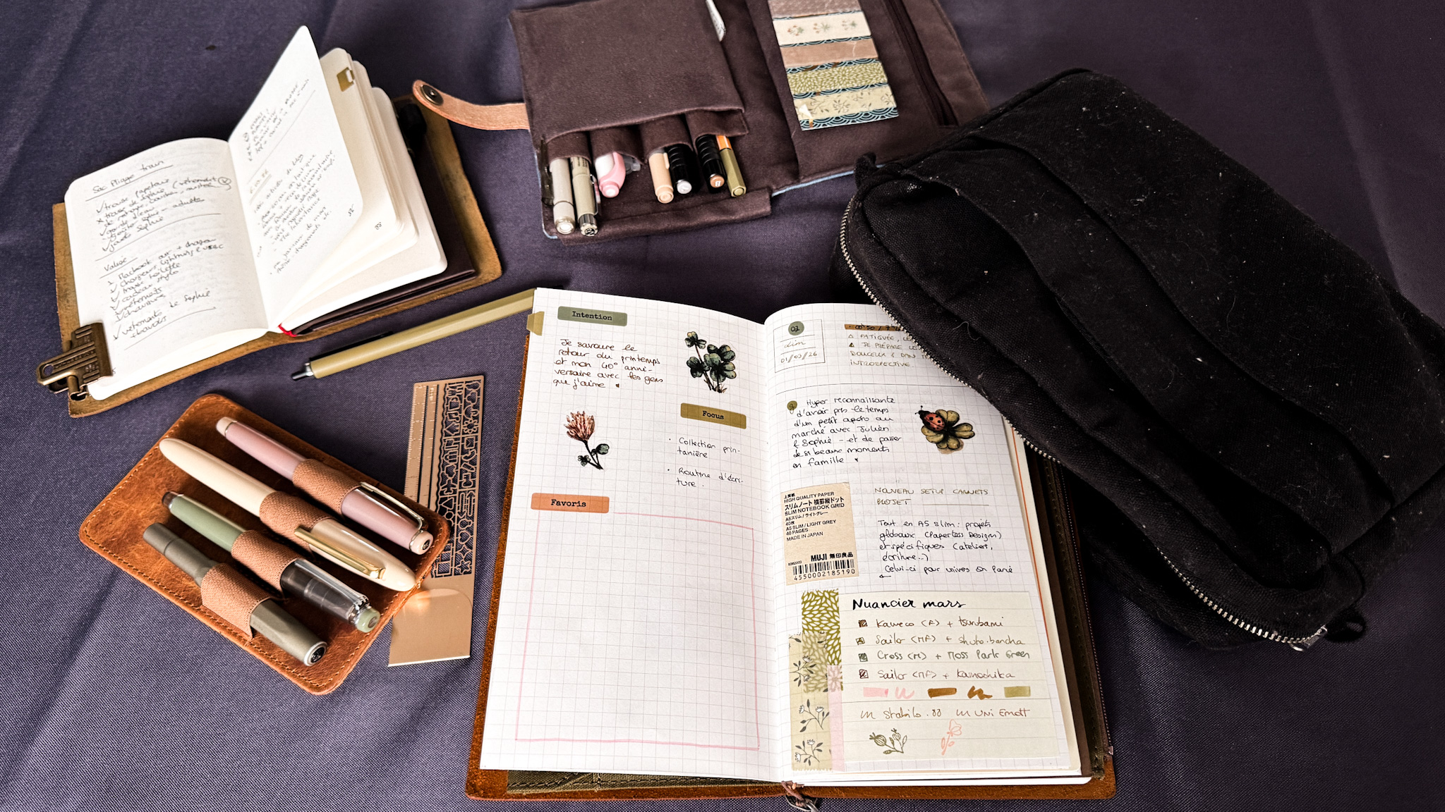 photo de mes journaux de mars 2026